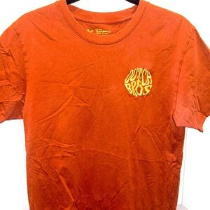 Orange/Tan, Men’s Medium, Dutch Bros shirt.